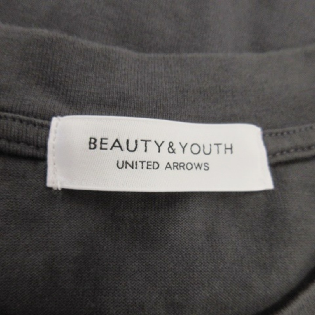 BEAUTY&YOUTH UNITED ARROWS(ビューティアンドユースユナイテッドアローズ)のB&Y Tシャツ カットソー ロンT 長袖 ストレッチ シンプル 無地 グレー レディースのトップス(Tシャツ(長袖/七分))の商品写真