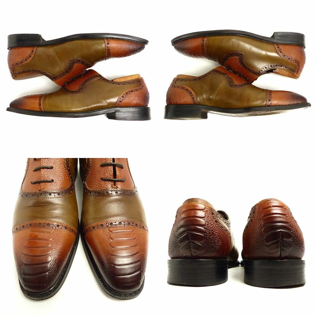 ASTONM. JAZZ  / バイカラー 本革ストレートチップシューズ24.5 メンズの靴/シューズ(ドレス/ビジネス)の商品写真