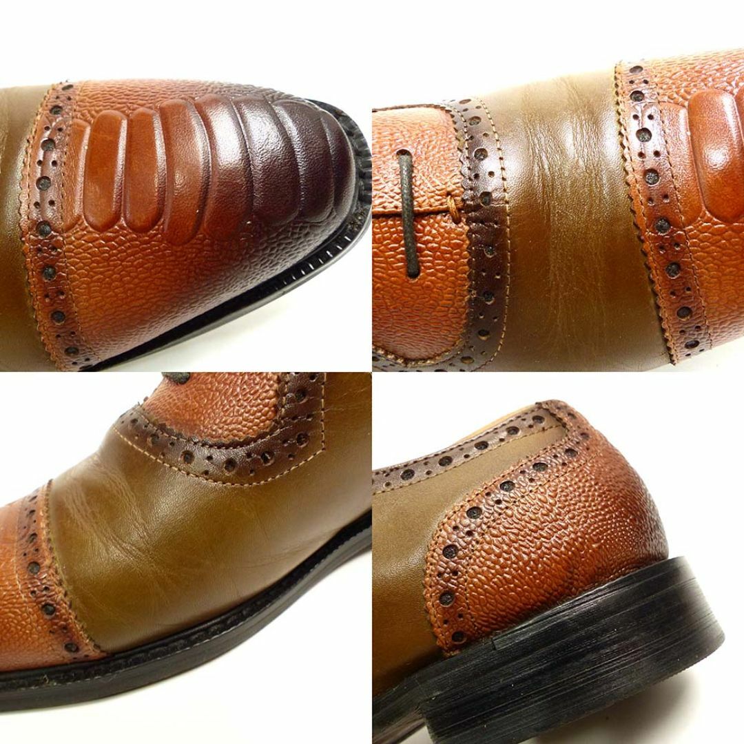 ASTONM. JAZZ  / バイカラー 本革ストレートチップシューズ24.5 メンズの靴/シューズ(ドレス/ビジネス)の商品写真