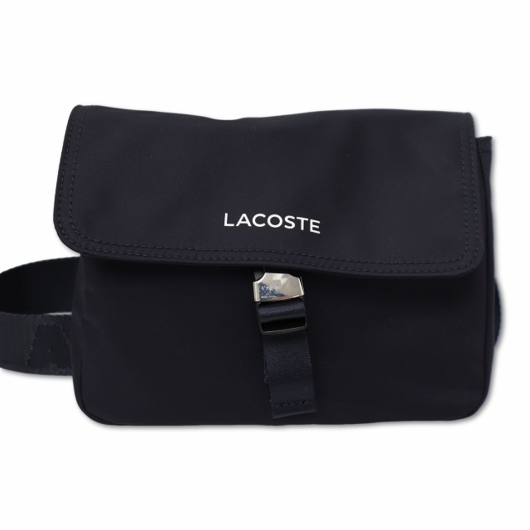 LACOSTE(ラコステ)のラコステ アクティブナイロン フラップトップロゴショルダーバッグ  ネイビー レディースのバッグ(ショルダーバッグ)の商品写真