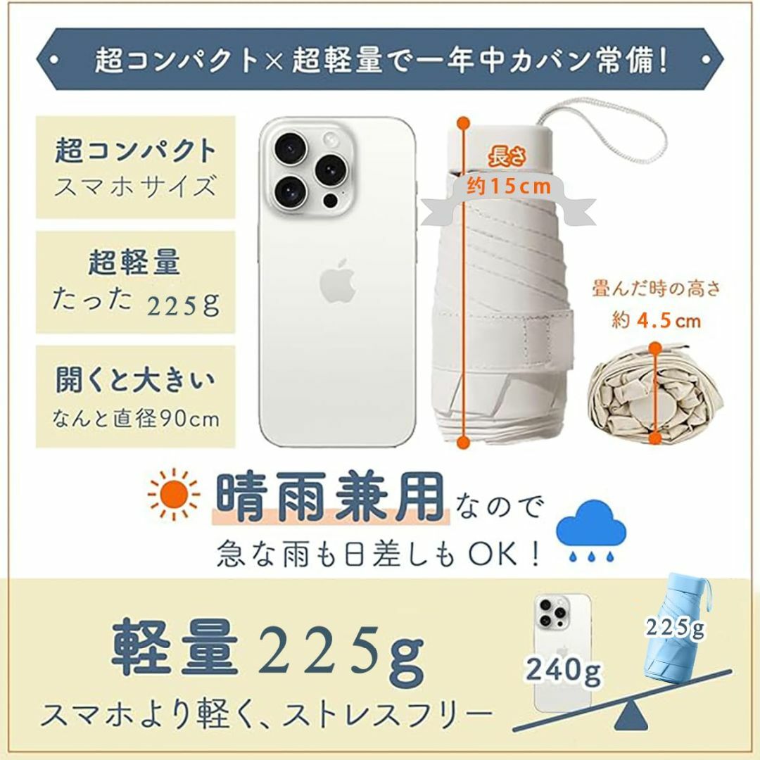 【色: YS-ピンク】折りたたみ傘 折り畳み傘 日傘 レディース 折畳傘 軽量  レディースのファッション小物(その他)の商品写真