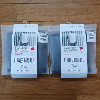 Hanes - ヘインズ 接触冷感100%コットンタンクトップ 2枚セット