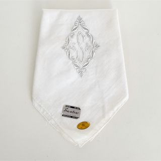 スワトー　イニシャル　S   刺繍　ハンカチ　三越　汕頭　SWATOW スワトウ(ハンカチ)