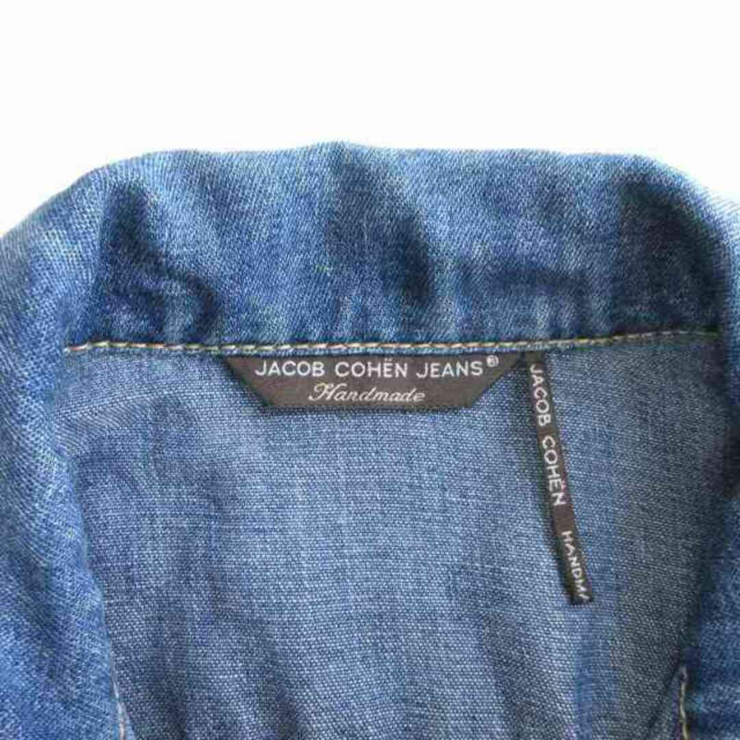JACOB COHEN(ヤコブコーエン)のヤコブコーエン デニムジャケット 長袖 コットン J804 青 インディゴ S メンズのジャケット/アウター(Gジャン/デニムジャケット)の商品写真