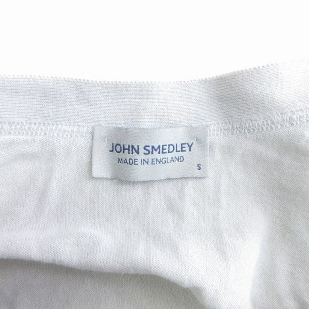 JOHN SMEDLEY(ジョンスメドレー)のジョンスメドレー カーディガン 長袖 薄手 イギリス製 コットン アイボリー S メンズのトップス(カーディガン)の商品写真