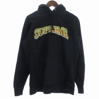 シュプリーム(Supreme)のシュプリーム 18AW パーカー プルオーバー アーチロゴ 黒 S(パーカー)