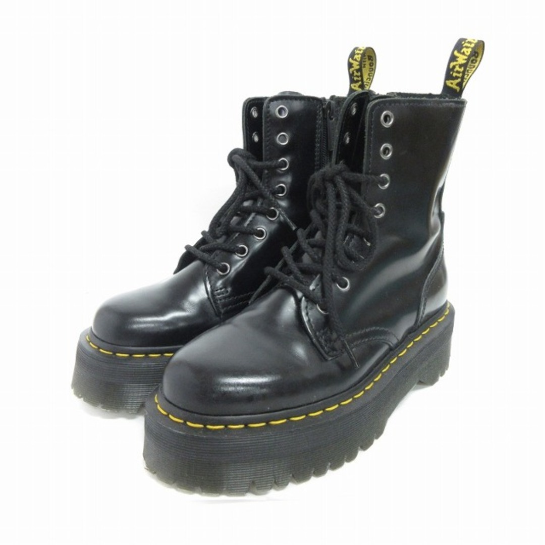 Dr.Martens(ドクターマーチン)のドクターマーチン 8ホールブーツ レザー サイドジップ 黒 24cm位 ■SM1 レディースの靴/シューズ(ブーツ)の商品写真