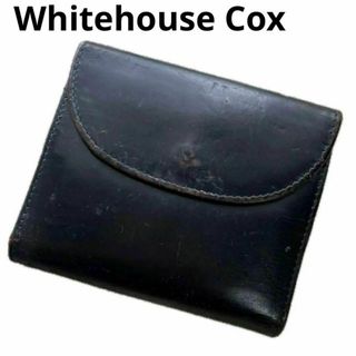 WHITEHOUSE COX - ホワイトハウスコックス レザー 三つ折り財布 ブラック レッド バイカラー