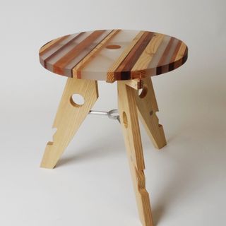 新品 KI-no ストライプ サイド テーブル Aa Side Table