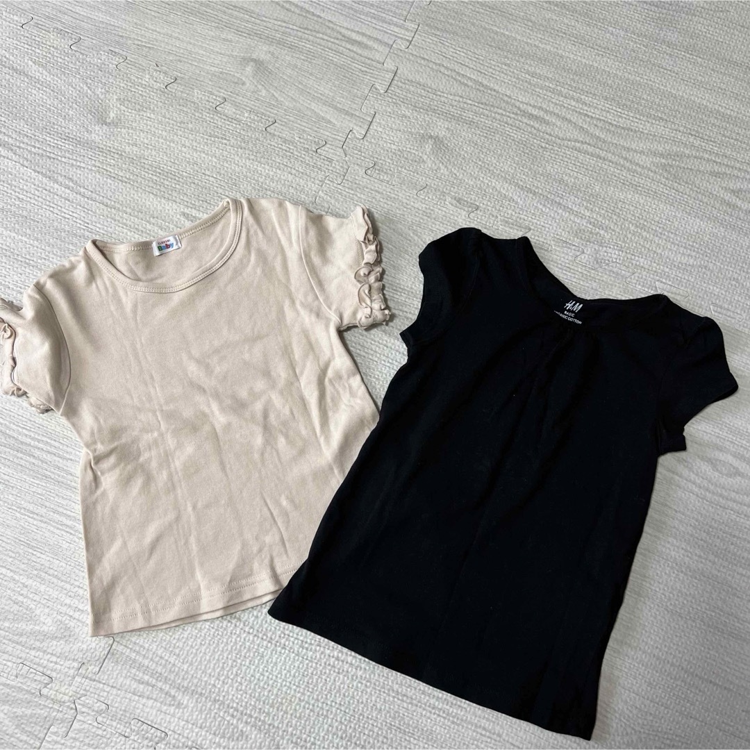 キッズ 夏服 まとめ売り 女の子 100 キッズ/ベビー/マタニティのキッズ服女の子用(90cm~)(Tシャツ/カットソー)の商品写真