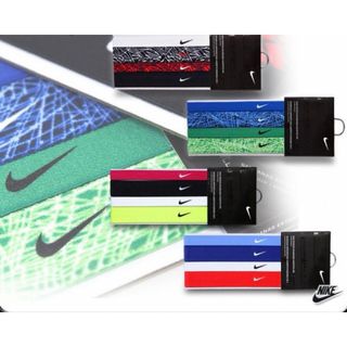 ナイキ(NIKE)の送料無料 新品 NIKE プリントヘッドバンド 太2本細2本、4本セット(その他)