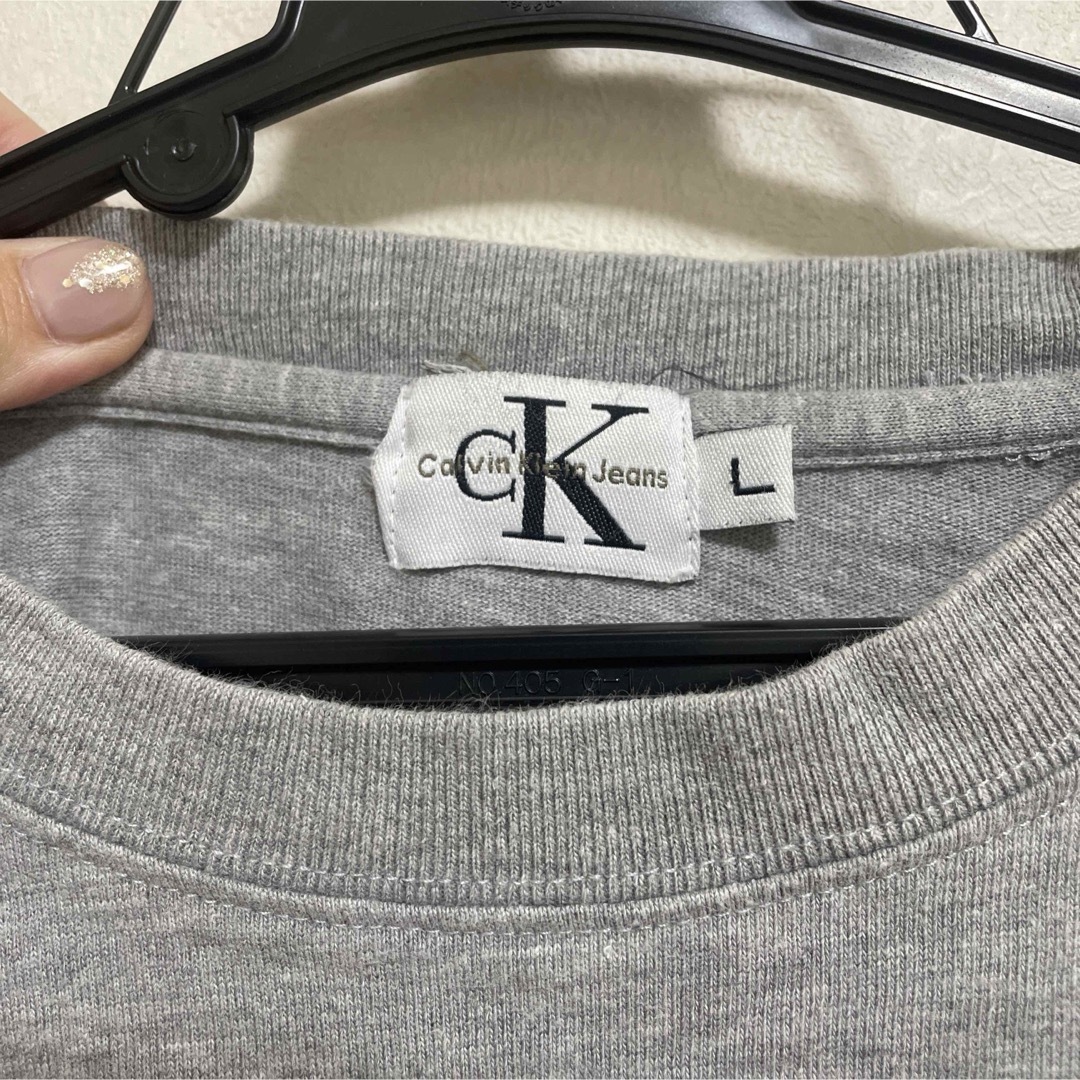 Calvin Klein(カルバンクライン)のカルバンクライン ck Tシャツ ロンT スウェット オーバーサイズ 古着 廃盤 メンズのトップス(Tシャツ/カットソー(七分/長袖))の商品写真