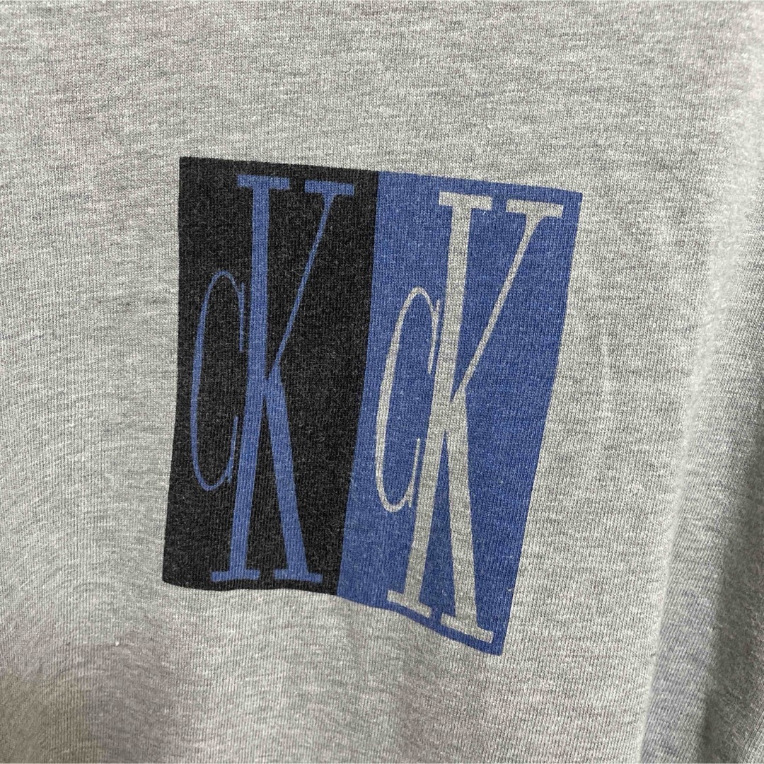 Calvin Klein(カルバンクライン)のカルバンクライン ck Tシャツ ロンT スウェット オーバーサイズ 古着 廃盤 メンズのトップス(Tシャツ/カットソー(七分/長袖))の商品写真