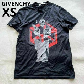 GIVENCHY ジバンシー Tシャツ 半袖 ブラック イラスト XS(Tシャツ/カットソー(半袖/袖なし))