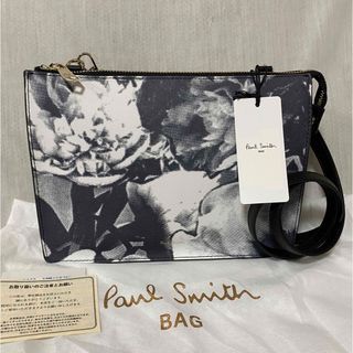 ポールスミス(Paul Smith)の新品 本物 正規品 ポールスミス レザー ショルダーバッグ サコッシュ 黒白(ショルダーバッグ)