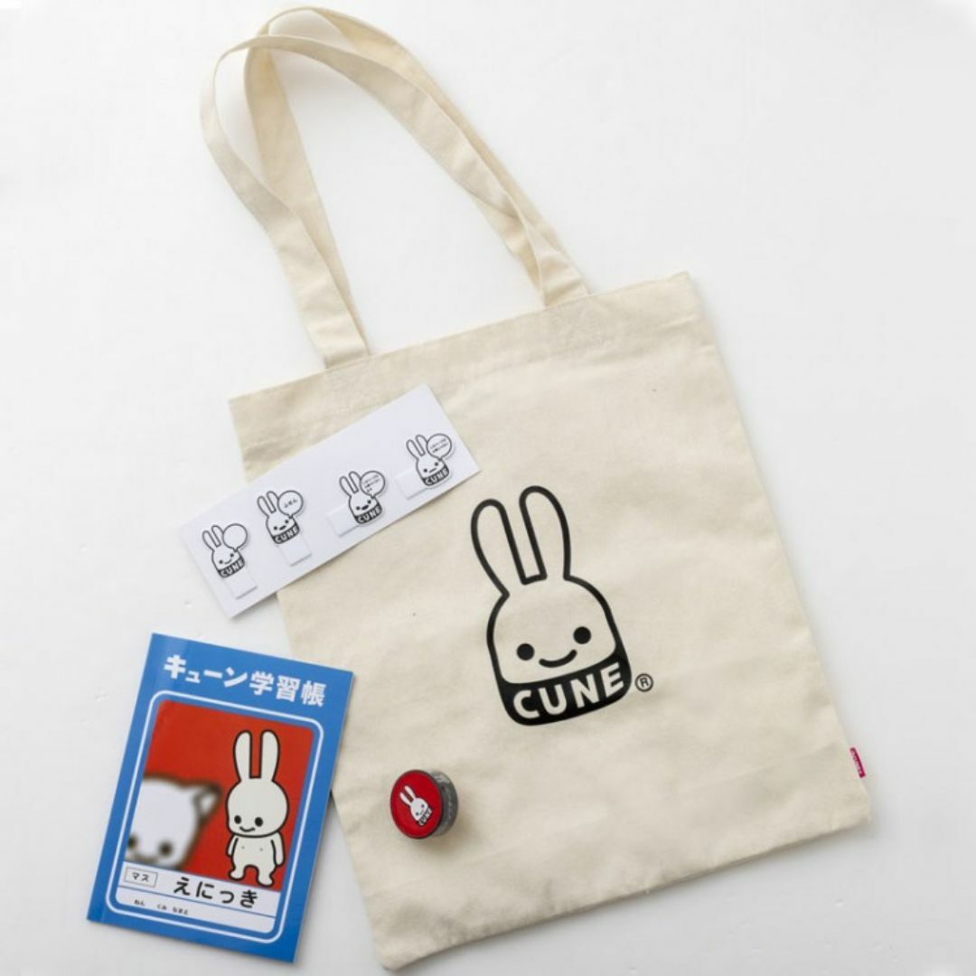 CUNE(キューン)の未開封 CUNE(R) TOTE BAG & STATIONERY SET  レディースのバッグ(トートバッグ)の商品写真