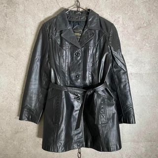 ヴィンテージ(VINTAGE)の韓国製 Leather WAREHOUSE レザーショート フレアデザインコート(その他)