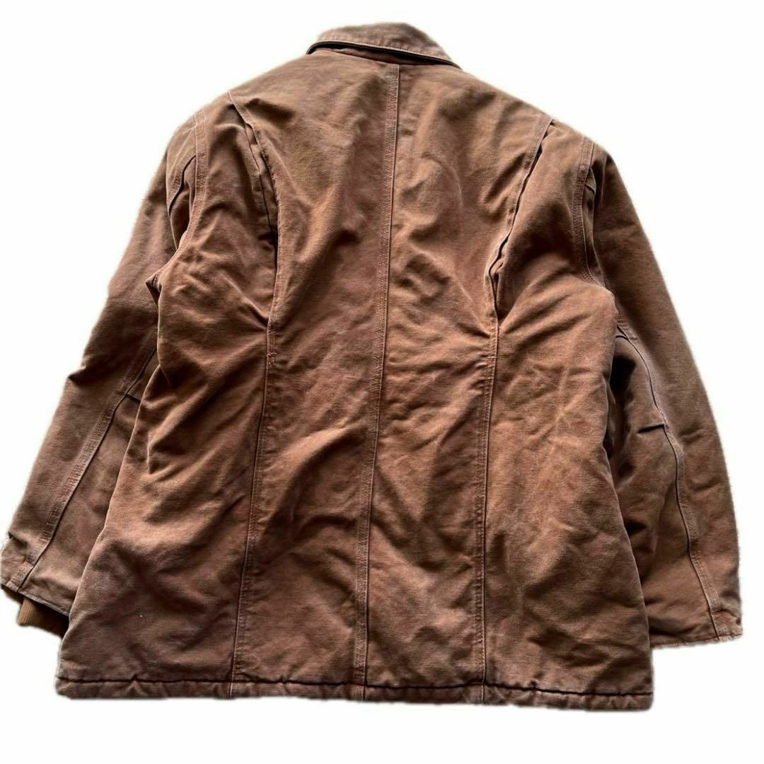 carhartt(カーハート)のCarhartt カーハート ダックジャケットコート ブラウン XL レディース レディースのジャケット/アウター(モッズコート)の商品写真