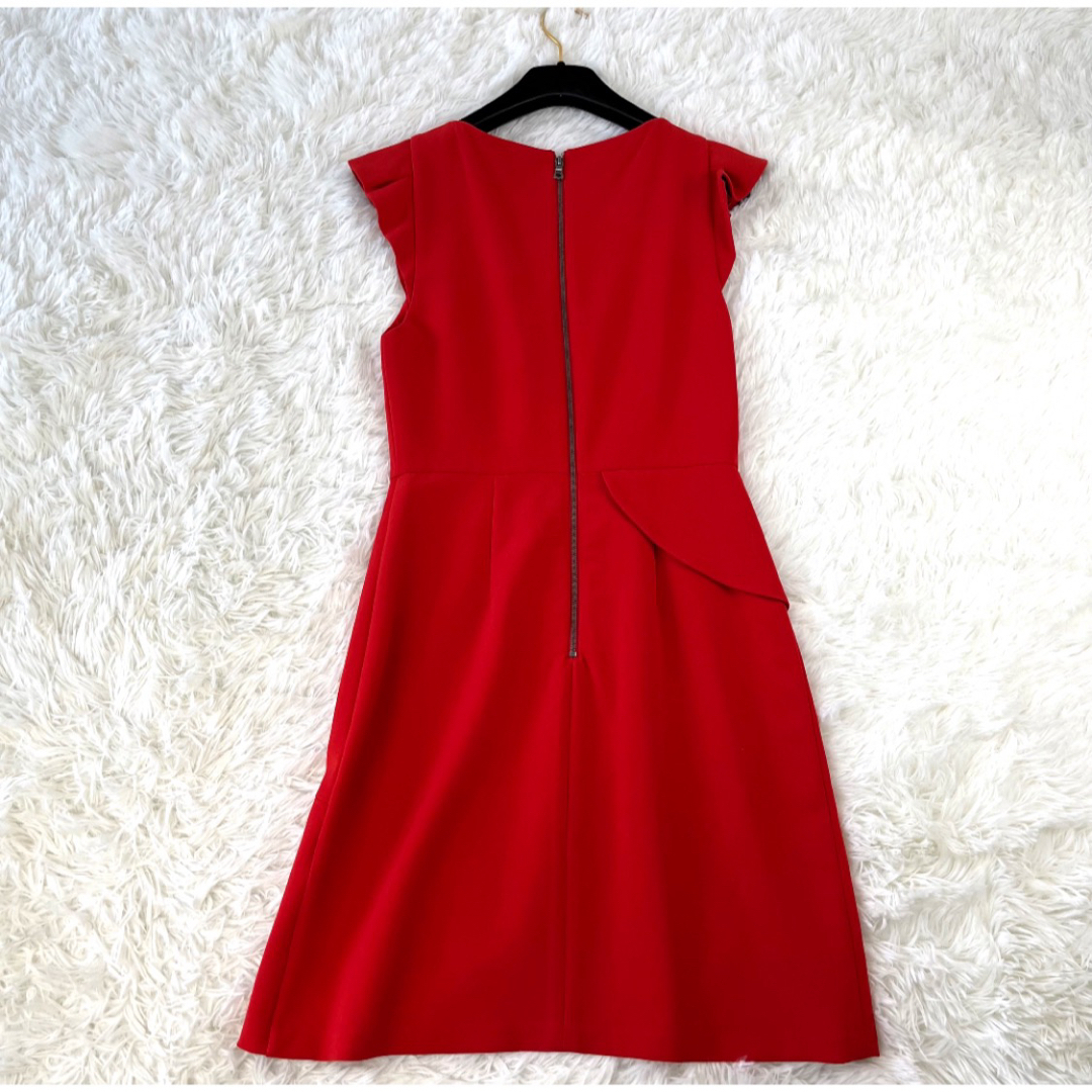 極美品✨アリスアンドオリビア　ドレス　タイト　ミニワンピース　レッド　パーティー レディースのフォーマル/ドレス(ミニドレス)の商品写真