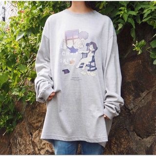 ヨルシカ　suisさんデザイン　「夜以外もよく眠るエルマちゃん」 ロンT(Tシャツ/カットソー(七分/長袖))