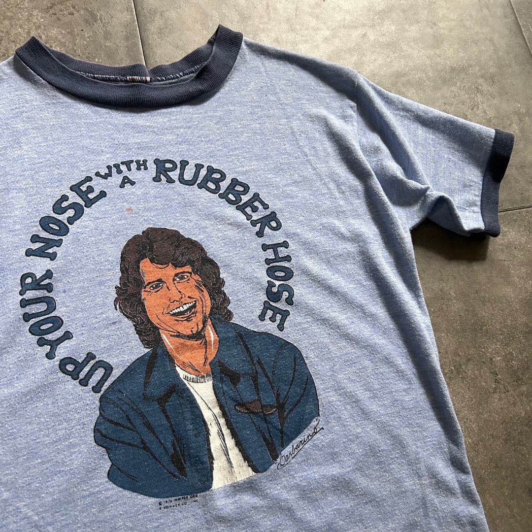 VINTAGE - 70s ヴィンテージリンガーtシャツ USA製 ブルー VINTAGE - 70s ヴィンテージリンガーtシャツ USA製 ブルー