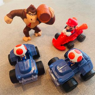 任天堂 - 任天堂 マリオ  キノピオ ドンキー ミニカー セット