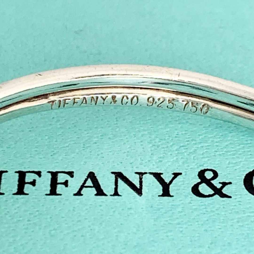 Tiffany & Co.(ティファニー)のティファニー 美品 コンビ バングル シルバー フック アイバングル df1 レディースのアクセサリー(ブレスレット/バングル)の商品写真