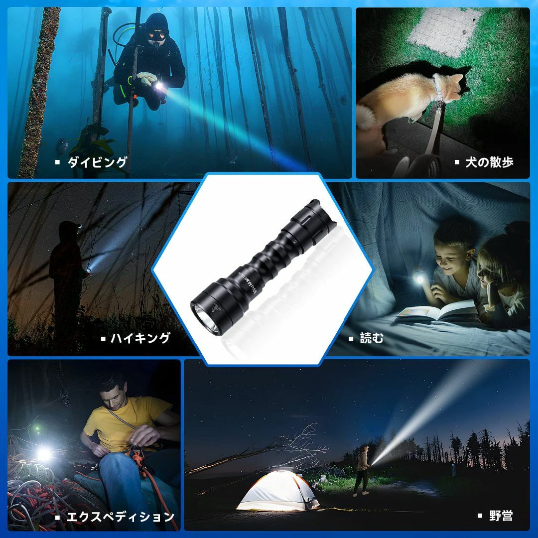 【色: DL16-2000LM】Wurkkos ダイビングライト 高輝度2000 スポーツ/アウトドアのスポーツ/アウトドア その他(その他)の商品写真