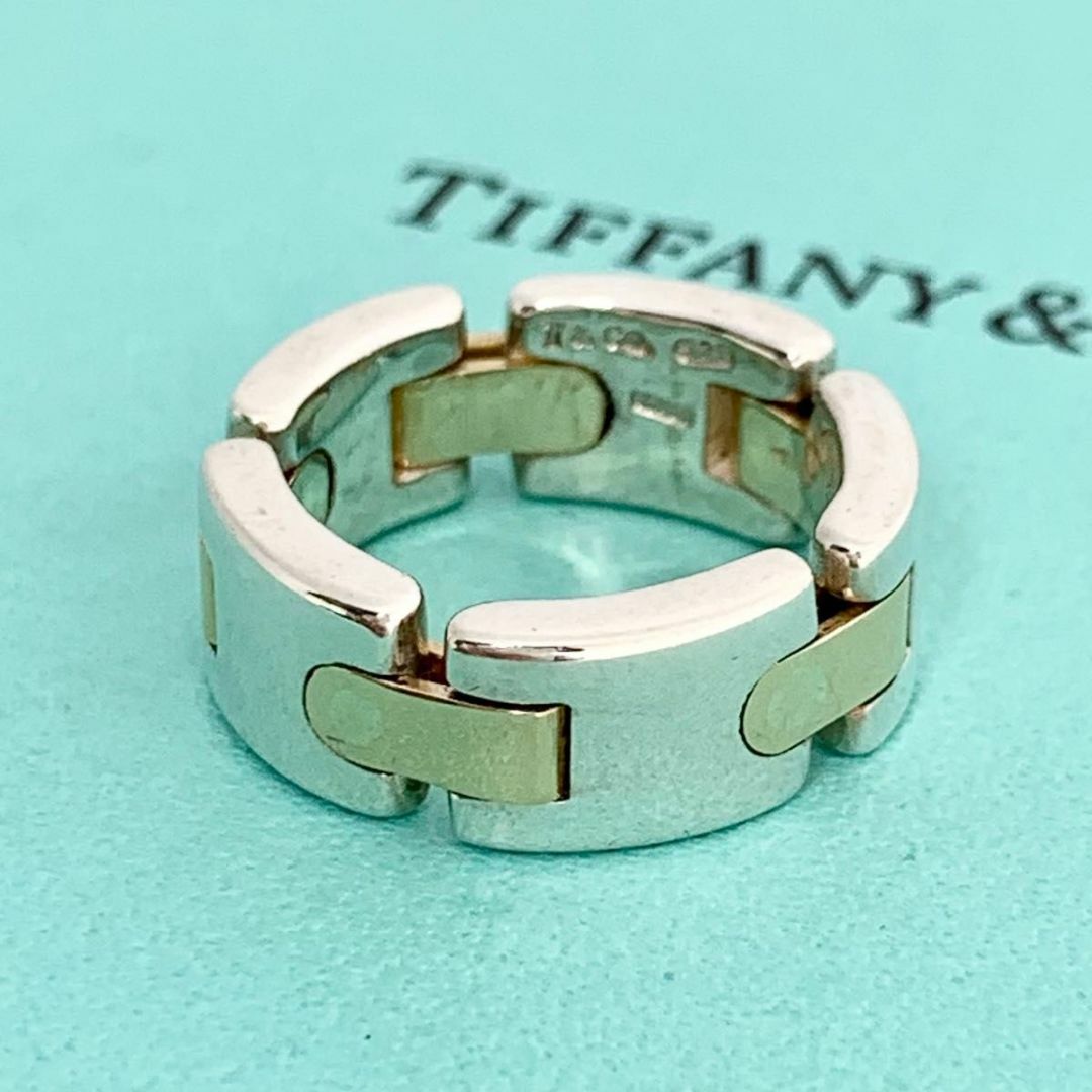 Tiffany & Co.(ティファニー)のTIFFANY&Co. ティファニー H コンビ リンク リング 指輪 df3 レディースのアクセサリー(リング(指輪))の商品写真