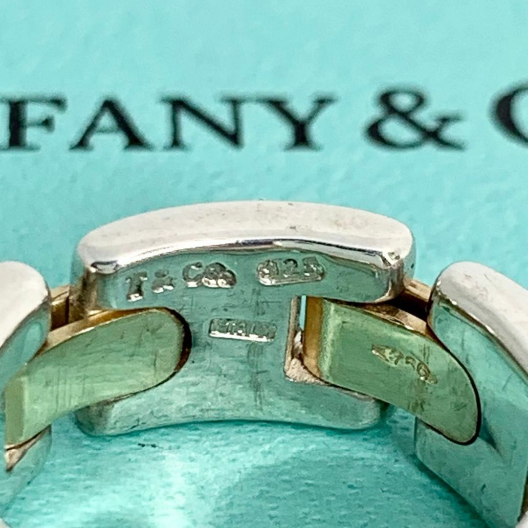 Tiffany & Co.(ティファニー)のTIFFANY&Co. ティファニー H コンビ リンク リング 指輪 df3 レディースのアクセサリー(リング(指輪))の商品写真