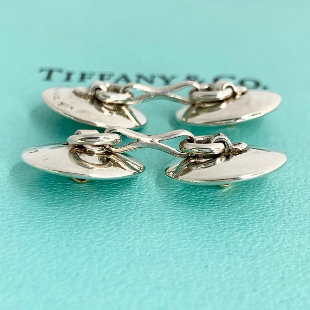 Tiffany & Co.(ティファニー)のティファニー コンビ カフリンクス ボタンK18 シルバー di6 メンズのファッション小物(カフリンクス)の商品写真