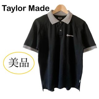 テーラーメイド(TaylorMade)の美品 TaylorMade ゴルフ用 ウェア 半袖 ポロシャツ メンズ 黒 M(ウエア)