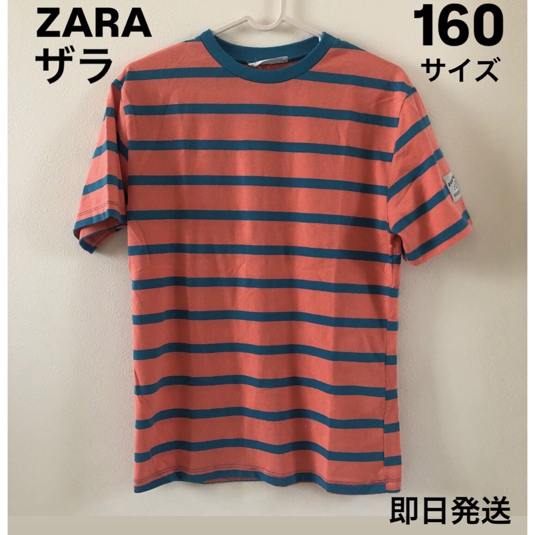 ZARA(ザラ)のセール価格 ザラ Tシャツ ZARA 160サイズ 半袖 ボーダー キッズ/ベビー/マタニティのキッズ服男の子用(90cm~)(Tシャツ/カットソー)の商品写真