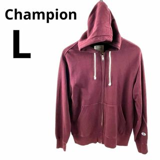 チャンピオン(Champion)のChampion チャンピオン パーカー L エンジ ボルドー 袖Cロゴ(パーカー)