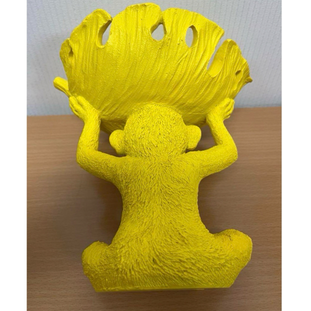 Francfranc(フランフラン)の黄色い猿の置物 エンタメ/ホビーの美術品/アンティーク(彫刻/オブジェ)の商品写真