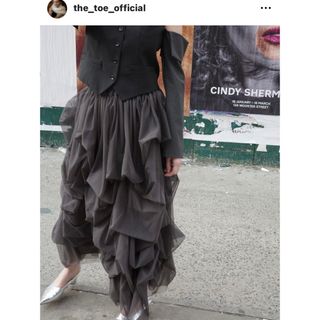 新品未使用タグ付き☆THE TOE☆IRIS TULLE SKIRT(ロングスカート)