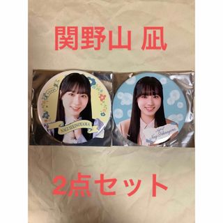 エヌジーティーフォーティーエイト(NGT48)のNGT48 シアターくじ 3等 缶バッジ 2種セット 関野山 凪(アイドルグッズ)