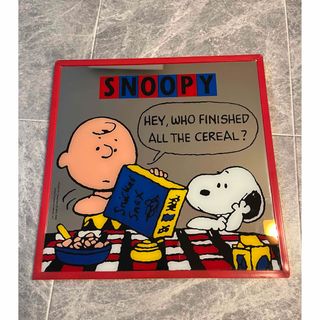 スヌーピー(SNOOPY)のスヌーピー♡パブミラー♡壁掛け鏡♡昭和SNOOPY(壁掛けミラー)