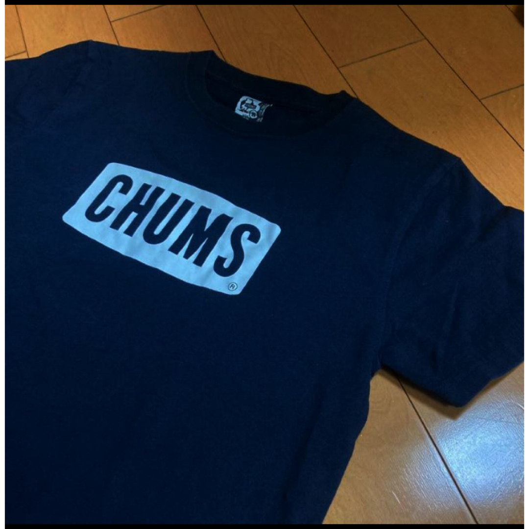 CHUMS(チャムス)のCHUMSネイビーコットンロゴT メンズのトップス(Tシャツ/カットソー(半袖/袖なし))の商品写真