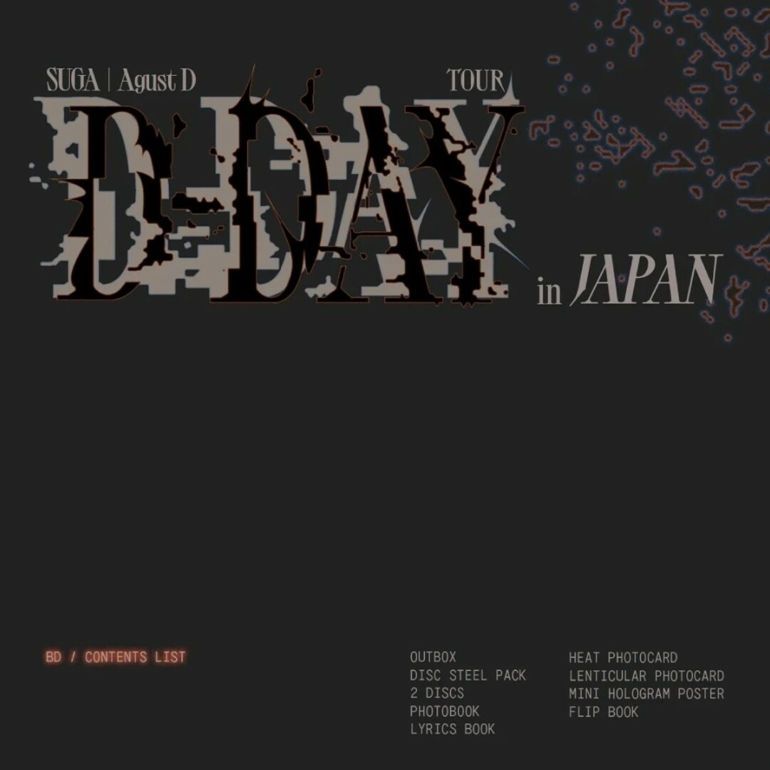 防弾少年団(BTS)(ボウダンショウネンダン)の未開封 Agust D TOUR D-DAY in JAPAN Blu-ray エンタメ/ホビーのDVD/ブルーレイ(ミュージック)の商品写真