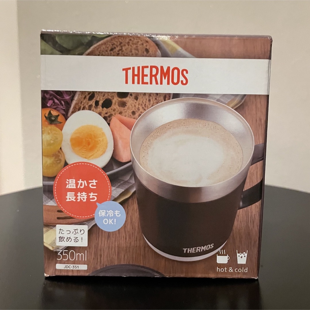 THERMOS(サーモス)の保温マグカップ JDC-351 エスプレッソ ESP インテリア/住まい/日用品のキッチン/食器(グラス/カップ)の商品写真