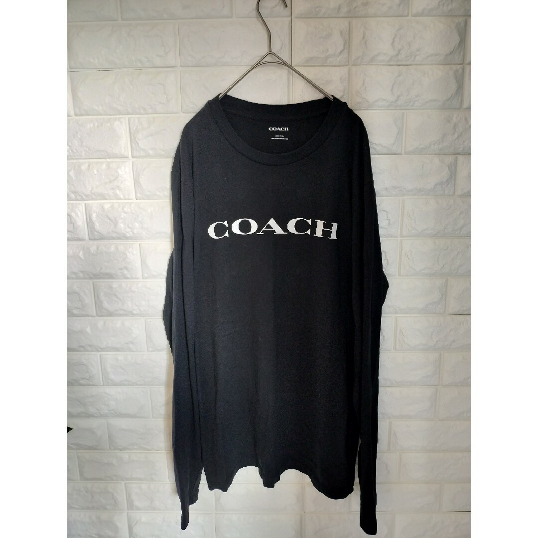 COACH(コーチ)のCOACH　ロングTシャツ　ブラック　Mサイズ メンズのトップス(Tシャツ/カットソー(七分/長袖))の商品写真