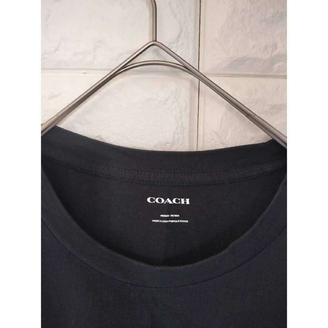 COACH(コーチ)のCOACH　ロングTシャツ　ブラック　Mサイズ メンズのトップス(Tシャツ/カットソー(七分/長袖))の商品写真