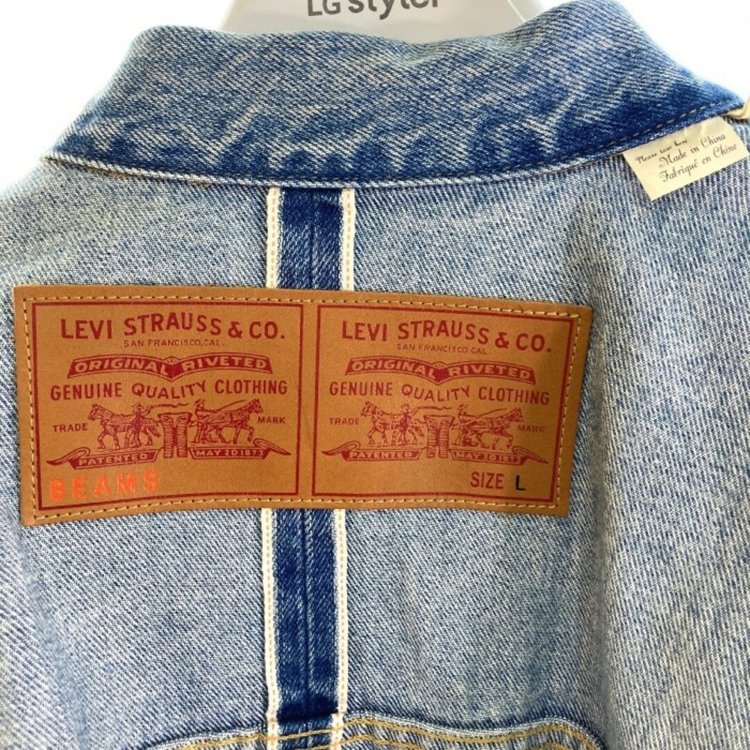 Levi's(リーバイス)の★Levi’s リーバイス A8424-000 Vintage Clothing × BEAMS SUPER WIDE デニム トラッカージャケット Gジャン インディゴ sizeL メンズのジャケット/アウター(Gジャン/デニムジャケット)の商品写真