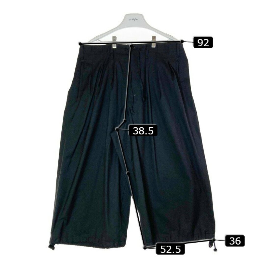 Yohji Yamamoto(ヨウジヤマモト)の★Yohji Yamamoto ヨウジヤマモト GA-P04-100 GroundY グラウンドワイ  T/W Gabardine Balloon Pants TWギャバジン バルーン パンツ ブラック size3 メンズのパンツ(その他)の商品写真