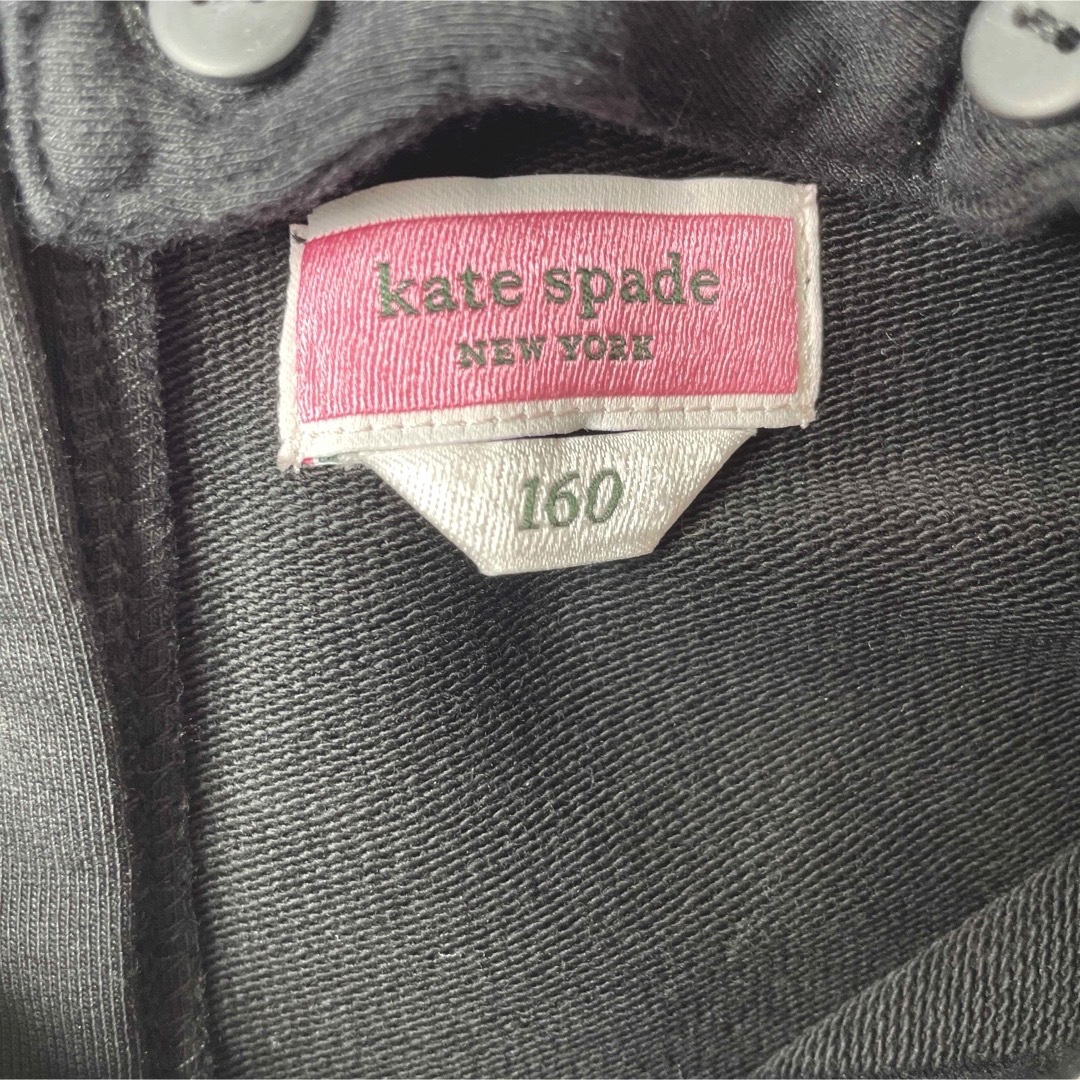 kate spade new york(ケイトスペードニューヨーク)のケイトスペードニューヨーク　黒　レース襟　トップス　160 キッズ/ベビー/マタニティのキッズ服女の子用(90cm~)(Tシャツ/カットソー)の商品写真