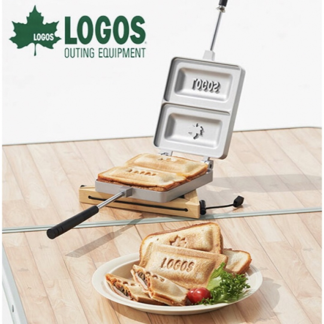 LOGOS(ロゴス)のLOGOS ホットサンドパン ホットサンドメーカー 耳までカリカリ 未使用保管品 スポーツ/アウトドアのアウトドア(調理器具)の商品写真