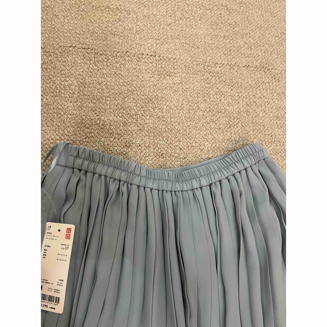 UNIQLO(ユニクロ)のユニクロシフォンスリーブロングスカート レディースのスカート(ロングスカート)の商品写真