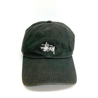 STUSSY - ★STUSSY ステューシー 刺繡ロゴ ６パネルキャップ ブラック