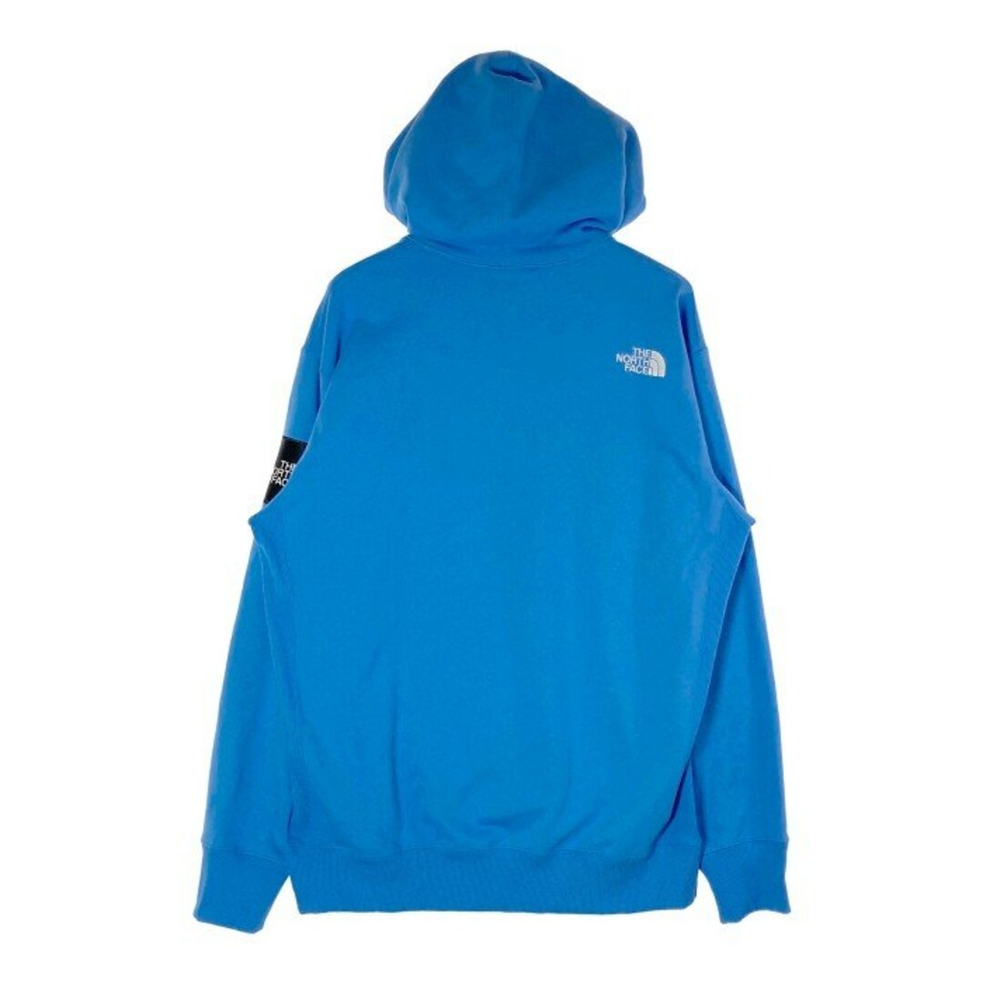 THE NORTH FACE(ザノースフェイス)の★THE NORTH FACE ザノースフェイス  NT12333 SQUARE LOGO HOODIE スクエアロゴフーディ パーカー SC スーパーソニックブルー sizeL メンズのトップス(パーカー)の商品写真